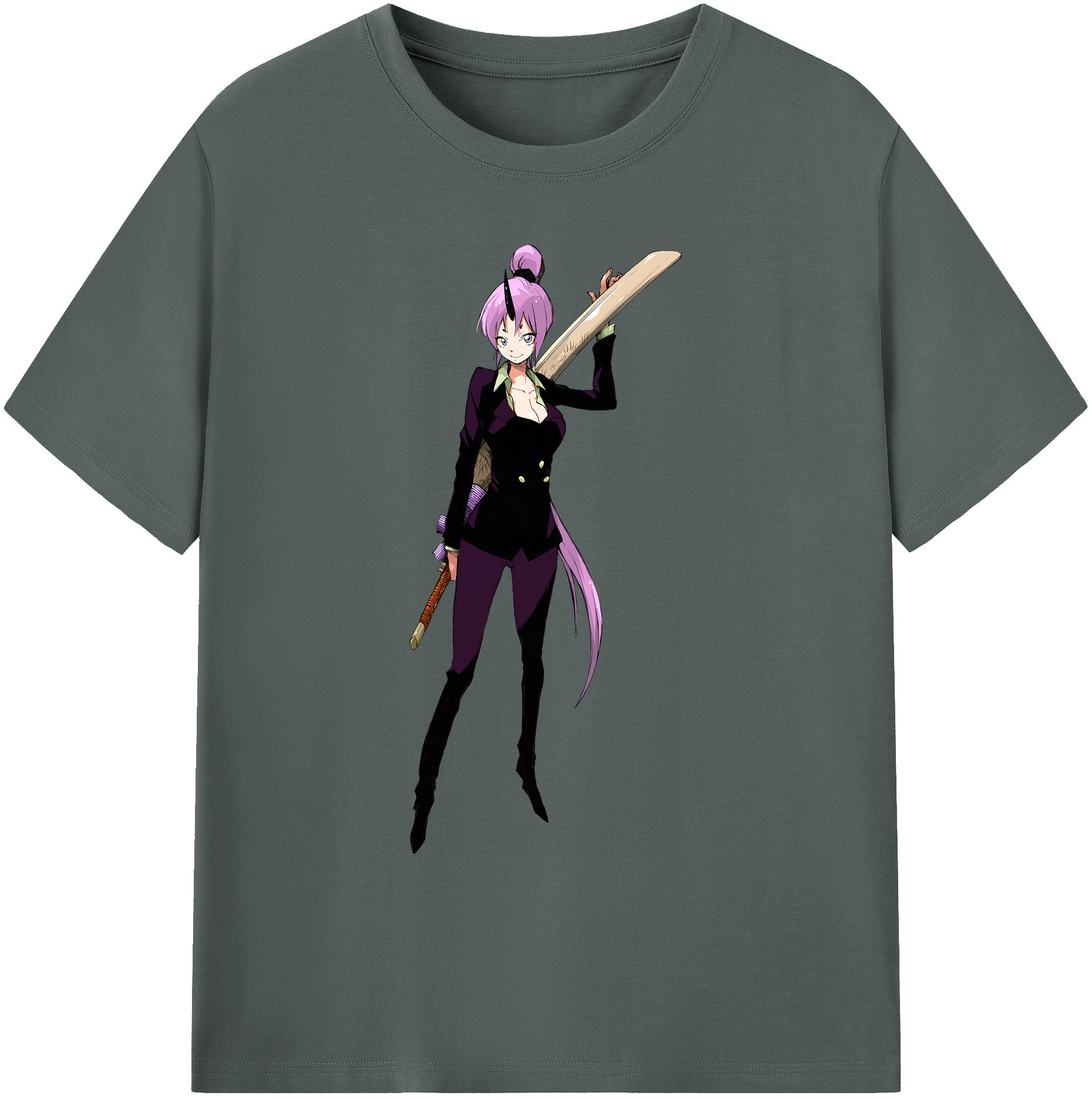 （画像用） 転スラ Regarding Reincarnated to Slime 綿100％ メンズ半袖Tシャツ｜肌触りやわらか＆通気性